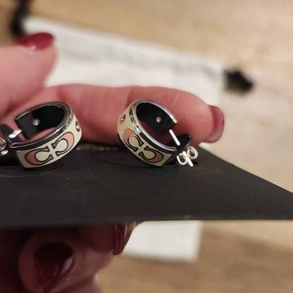 Coach NEW Small Hoop Earrings - Picture 5 of 5